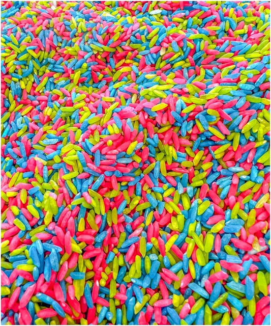 Sensory Bin Filler for Sensory Table - Colored Rice for Sensory Play (Summer Rice)