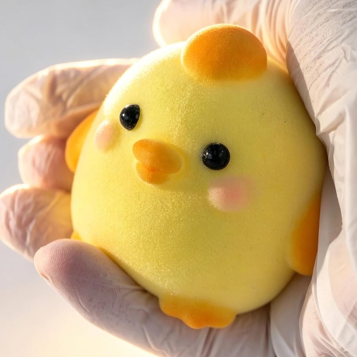 Handmade Taba Squishy Chick Toy, Cute Squishy Stress Relief Fidget Toy