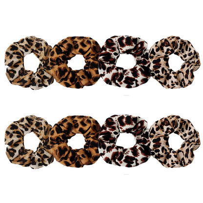 Satin Scrunchies for Women – 8PCS Black Silk Hair Ties – No Crease, Frizz-Free, Gentle Elastic Hair Bands for Thick & Thin Hair, Soft & Stylish Hair Accessories Gifts