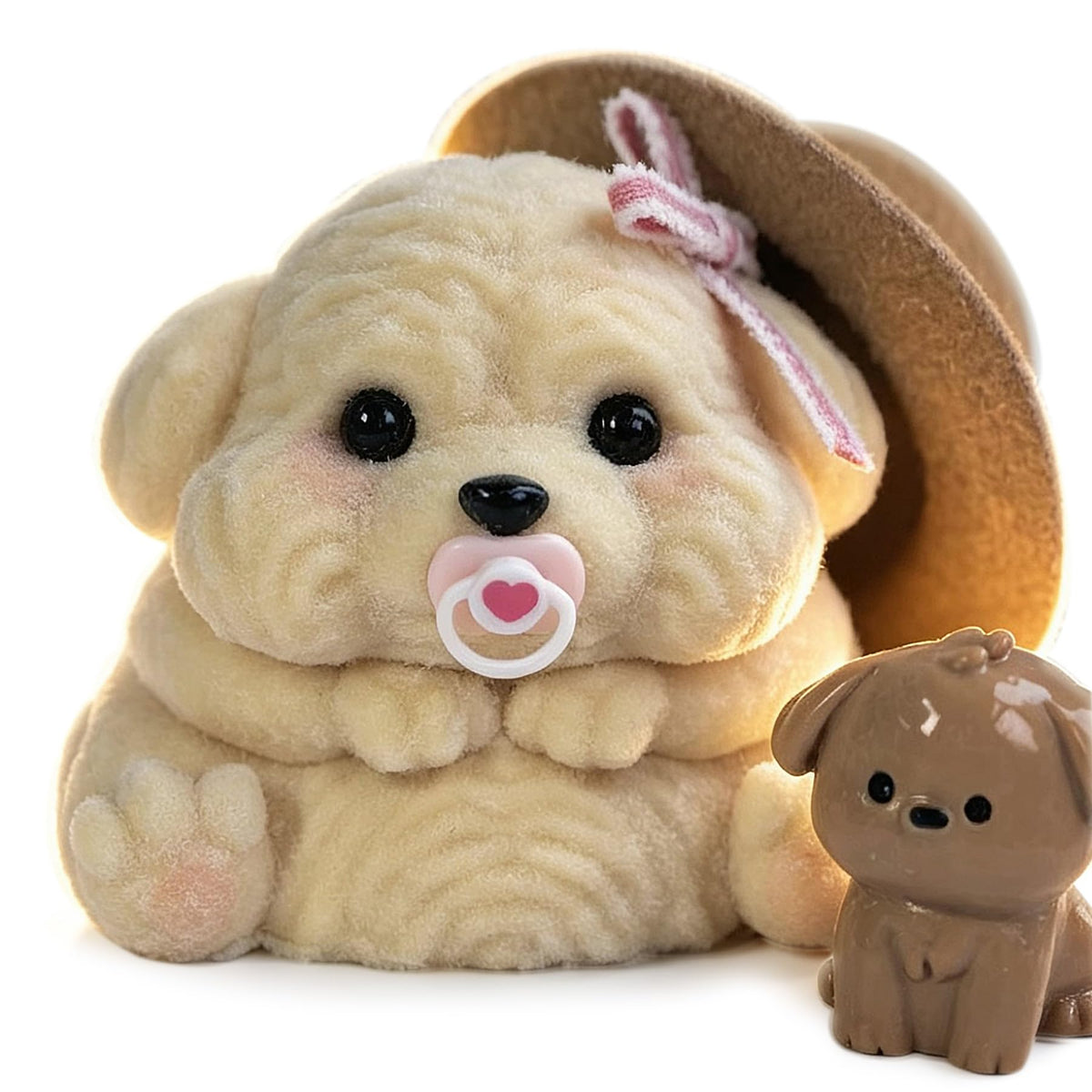 Handmade Taba Squishy Dog Baby Toy, Cute Squishy Stress Relief Fidget Toy