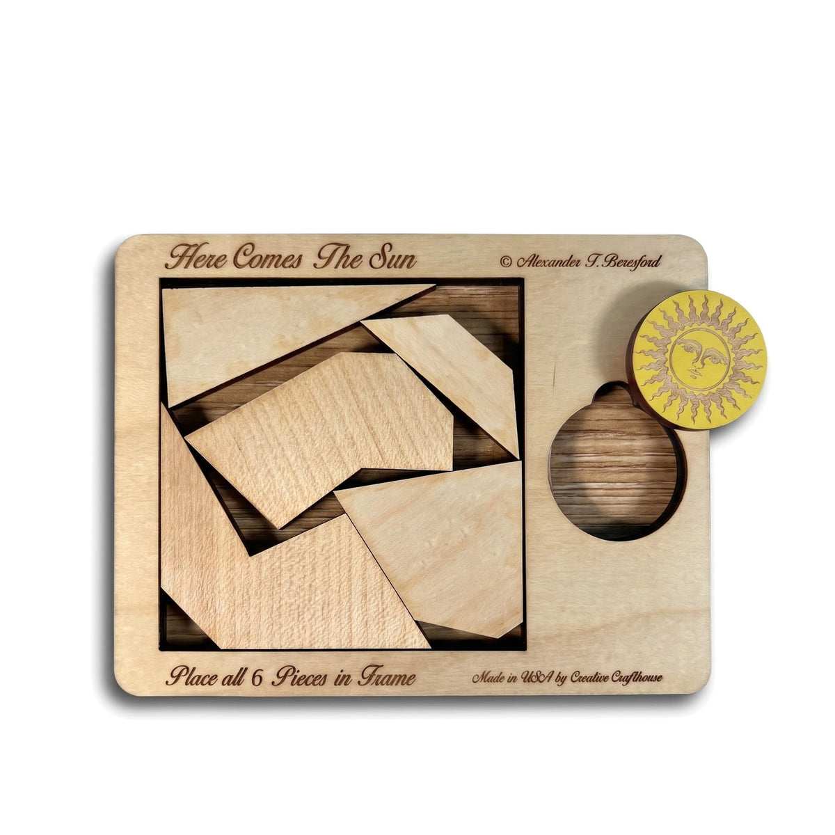 Creative Crafthouse Outback Puzzle, Stewart Coffin Wood Brain Teaser, Hard