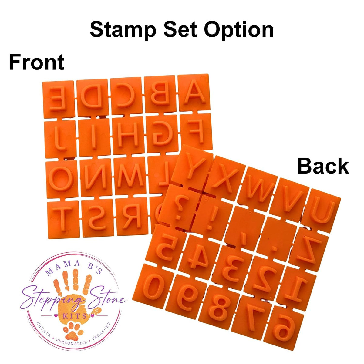 Large DIY Stepping Stone Kit, Handprint Stepping Stone, Mother's Day Gift, Footprint Stepping Stone (10 Inch)