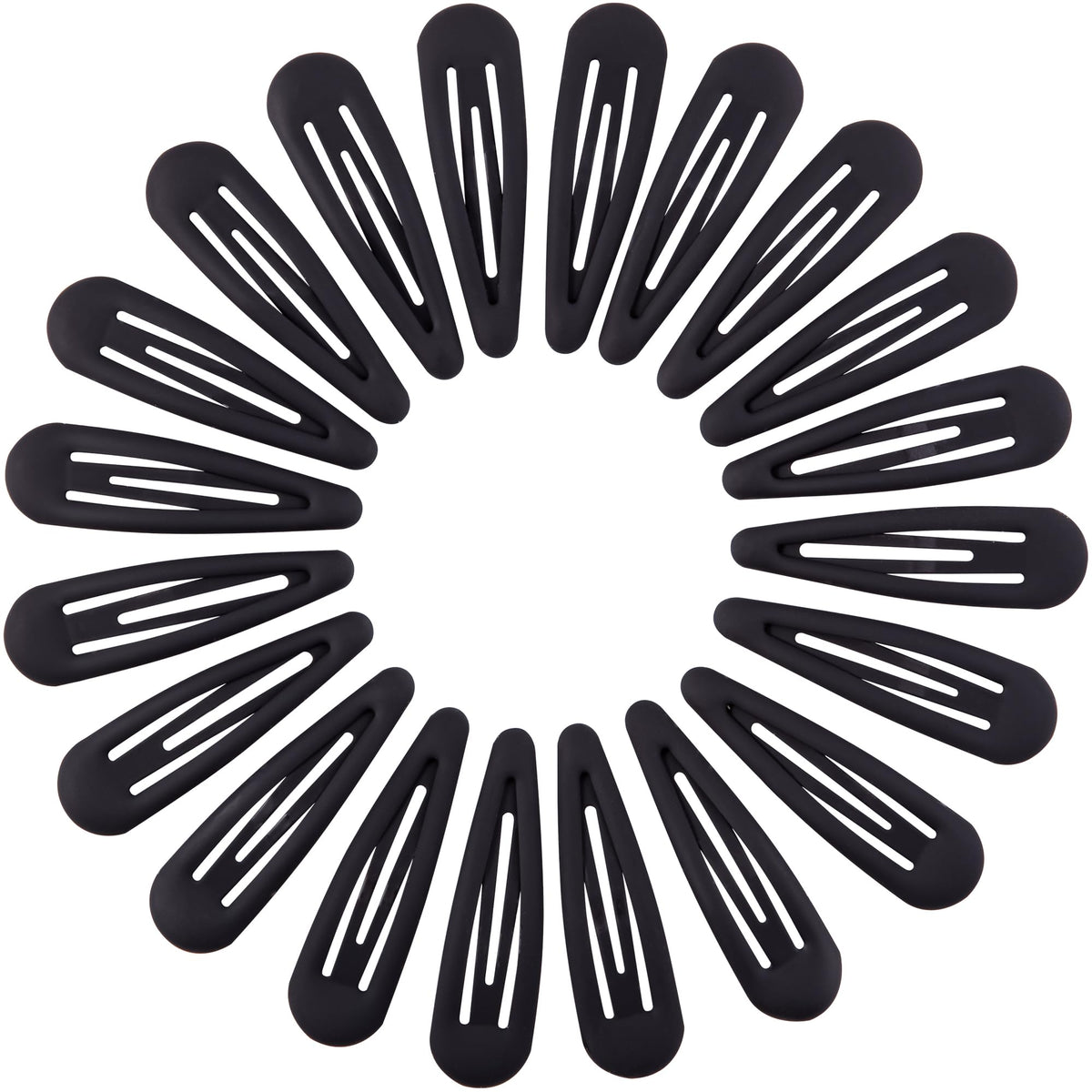 Small Hair Barrettes For Women No Slip Metal Snap Clips For Thin And Fine Hair,Matte Black Tortoiseshell,20 PCS,1.97 x 0.5 Inch.
