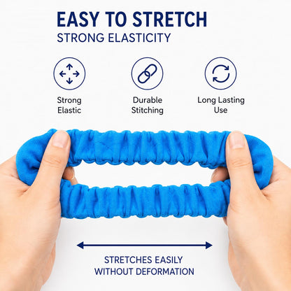 12 Pack Cotton Hair Scrunchies for Women & Girls, 4 Inch Colorful Elastic Hair Ties, No Damage Ponytail Holders for Thick Thin Curly Straight Hair, Soft Stretch Hair Accessories