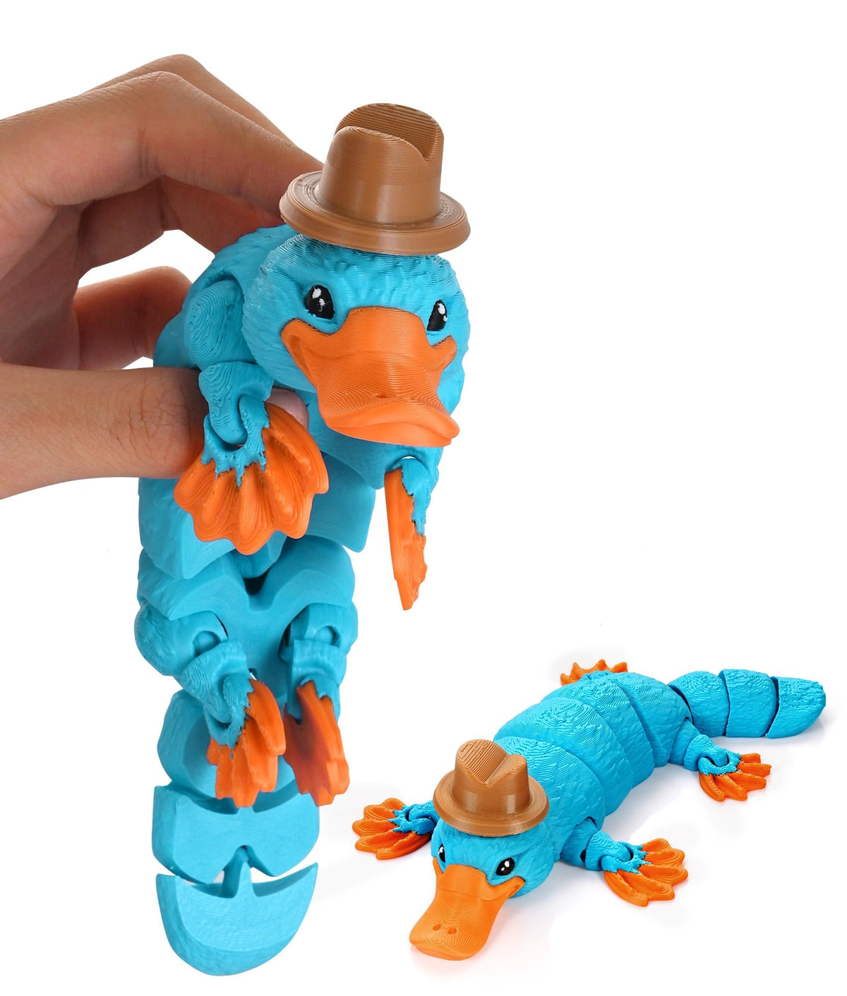 GemmiCho 3D Printed Animals, 7.68" Articulated Pangolin Toy, 3D Printed Toys for Stress Relief, Animals Figurines Fidget Pangolin Toys for Boys Kids Teen 5-7 4-6 8-12