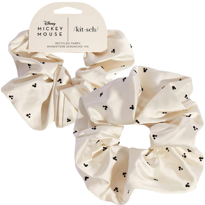 Kitsch Ultra-Petite Satin Scrunchies for Women - Cherry Blossom, 5pcs