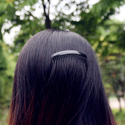 Yeshan 3.2" Plastic Hair Side Comb With Teeth Comb HairPin Clip for women,Black (12pcs)