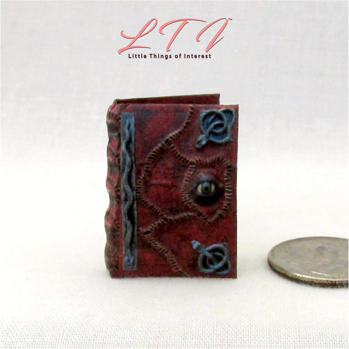 Miniature Dollhouse Accessory 1/12 Scale Illustrated Readable Book Hocus Pocus Magic Book of Spells by Little Things of Interest