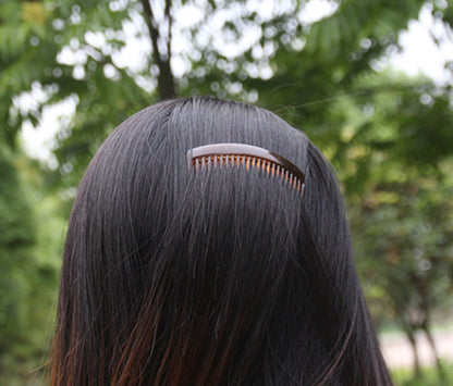 Yeshan 3.2" Plastic Hair Side Comb With Teeth Comb HairPin Clip for women,Brown (12pcs)