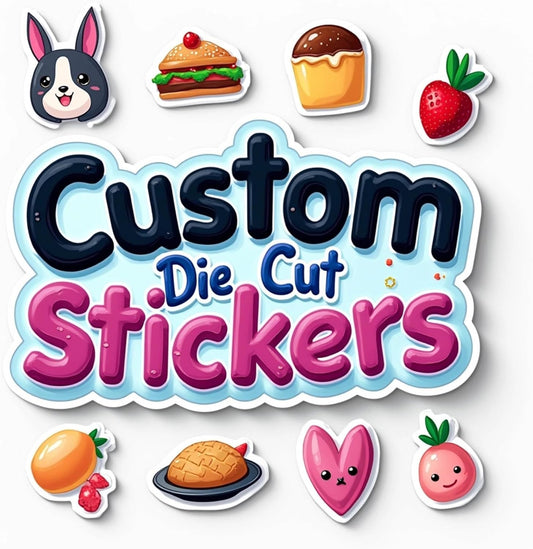Quality Custom Die Cut Stickers – UV Resistant Vinyl, Personalized Design, Durable Outdoor Use, Single Or Bulk, Custom Stickers