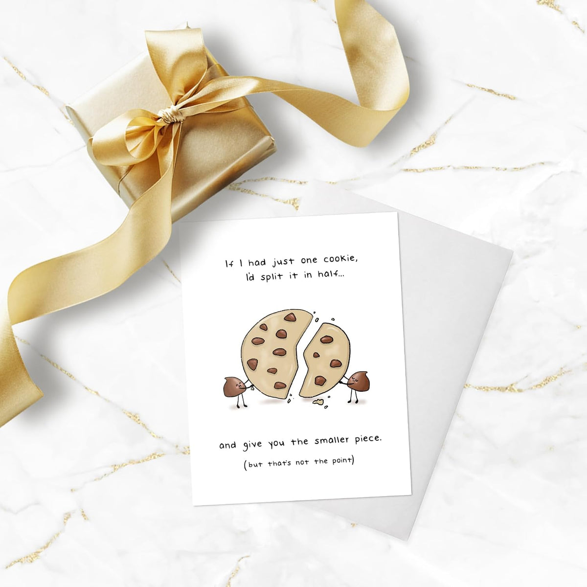 Funny Valentines Day Anniversary Card for Her Him/Husband Boyfriend/Girlfriend Wife/Sarcastic Birthday Vday Greeting Card (If I Had Just One Cookie ...)