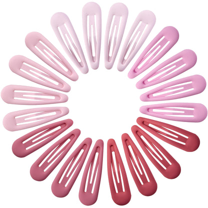 Small Hair Barrettes For Women No Slip Metal Snap Clips For Thin And Fine Hair,Matte Black Tortoiseshell,20 PCS,1.97 x 0.5 Inch.