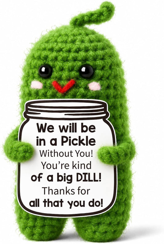 Gifts for Women Coworker Boss Retirement Gifts Handmade Crochet Pickle