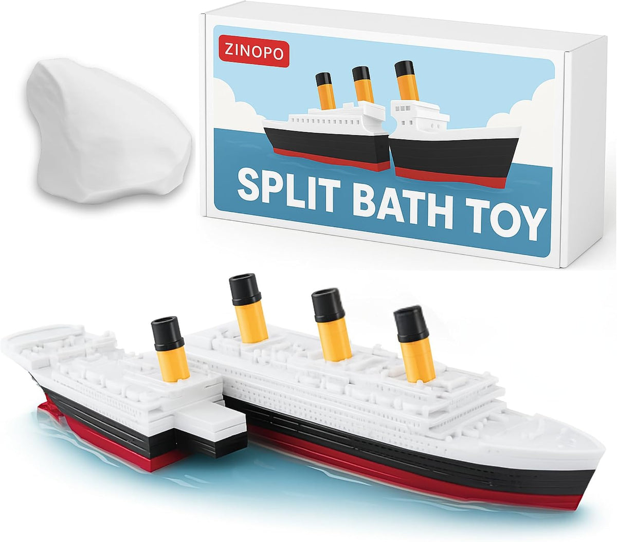 Split Break Titanic Bath Toy and Pool Toy Titanic Toy, Titanic Ship, Titanic Cake Topper, Historically Accurate BreakableTitanic Boat, Titanic Replica