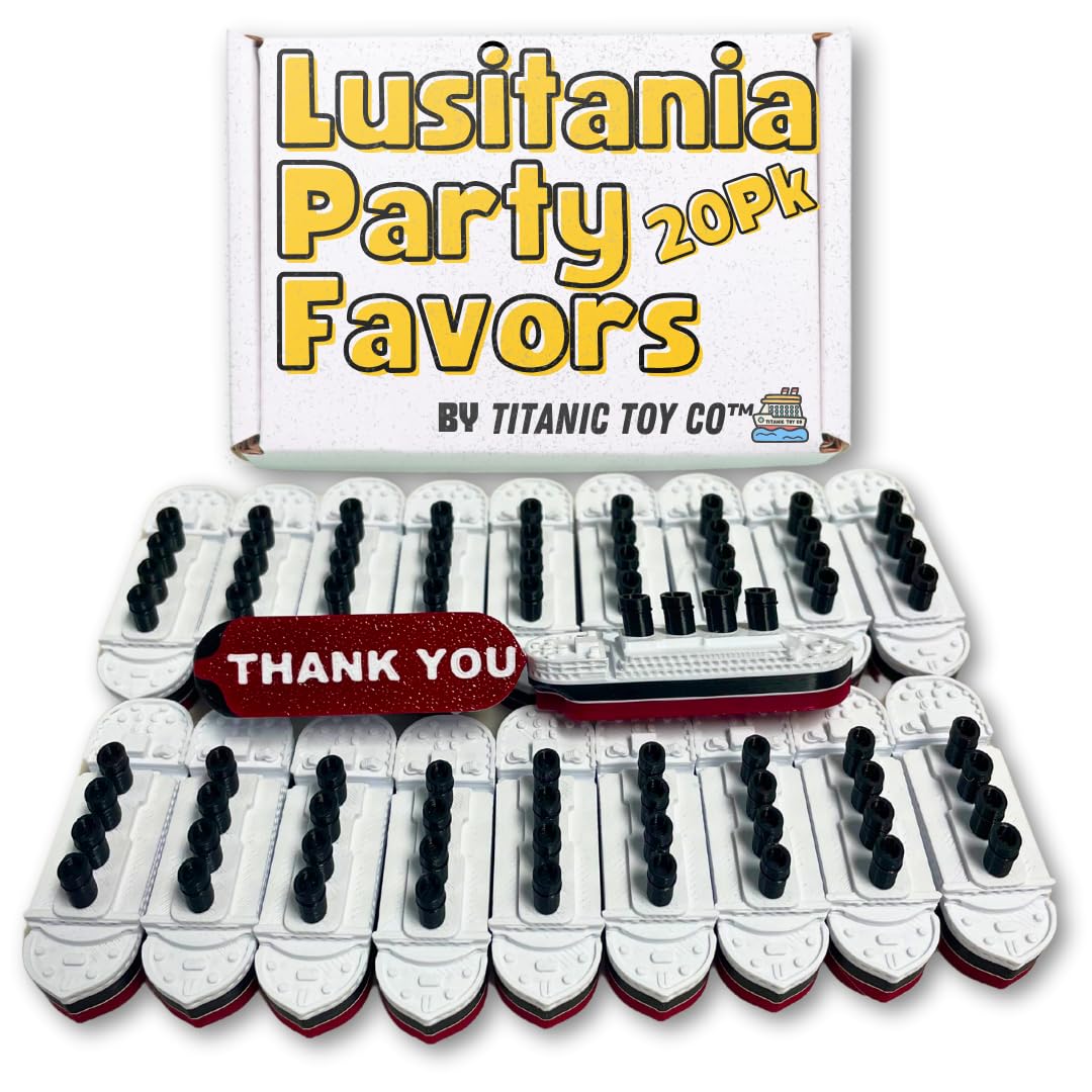 Titanic Party Favors 20 Pack By TitanicToyCo, Titanic Party Decoration, Titanic Birthday Party, Toy Titanic or Kids, Titanic Toys, Titanic Cake Topper, Titanic Figurine, Titanic Boat (Titanic)