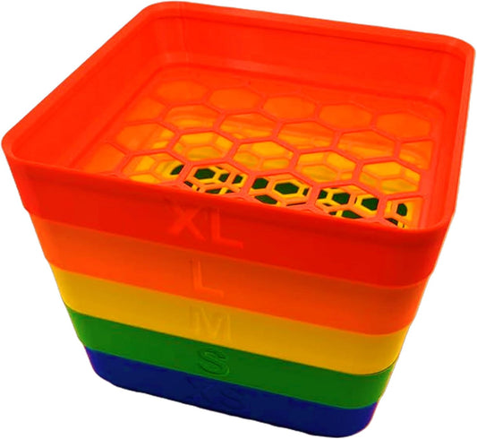 5 Tray Stackable Brick Sorter & Sifter for LEGO Bricks and Compatible Building Blocks | Stackable Sorting Tray Organizer | No Assembly | STEM Gift for Builders & Hobbyists