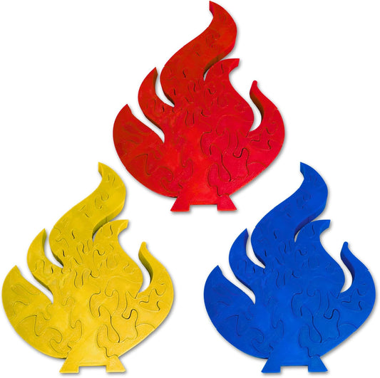 Survivor-Inspired Flame Puzzle by SandsGameCo – Unique Red Flame Design for Fans and Puzzle Enthusiasts for Survivor Fans