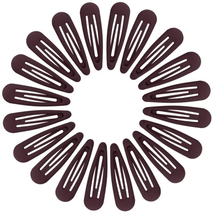 Small Hair Barrettes For Women No Slip Metal Snap Clips For Thin And Fine Hair,Matte Black Tortoiseshell,20 PCS,1.97 x 0.5 Inch.