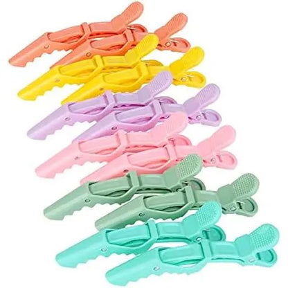 12 count Hair Clips for Styling Wide  & Double-Hinged Design  Sectioning Clips of Professional Hair Salon Quality
