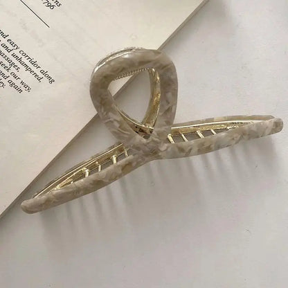 1/3/5pcs Metal grab clip, women's hair clip, large shark clip, large hair volume, fashionable temperament, hair clip headband
