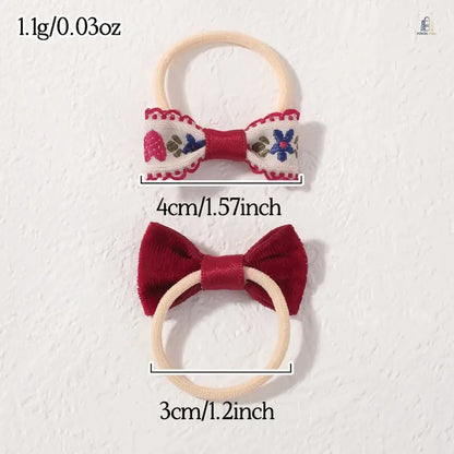 20‑Pcs Boho‑Style Fabric Bow & Flower Hair Ties, Cute Elastic Hair Scrunchies, Soft Decorative Hair Accessories for Daily Hairstyle Styling  >,sohochic