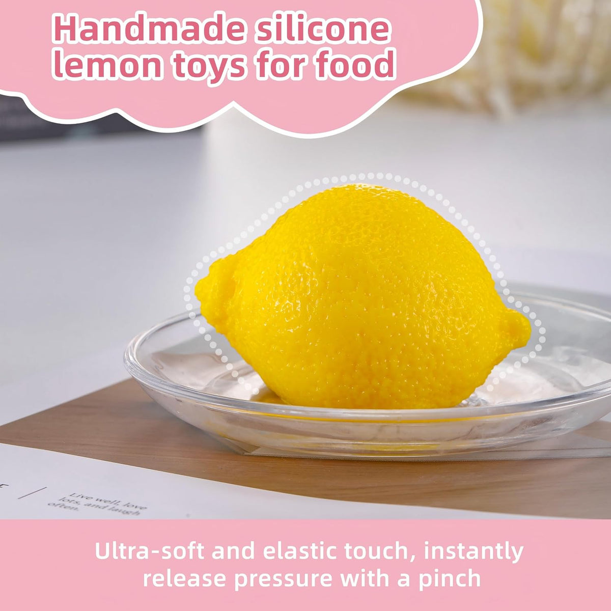 Taba Handmade Squishy Lemon Premium Non-Toxic Silicone Toy