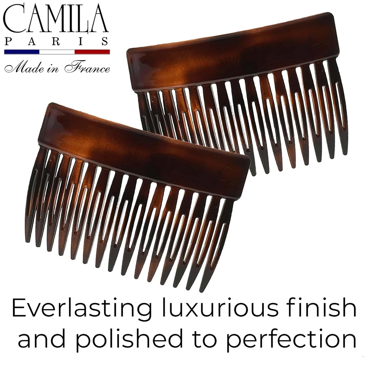 Camila Paris CP2942 Hair Side Comb, 3" Small French Twist Hair Combs Clips