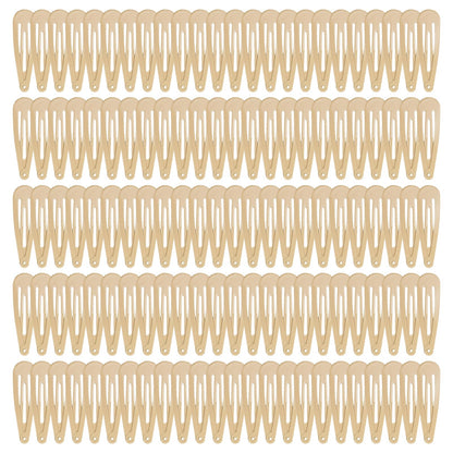 120 Pack Colorful Metal Snap Hair Clips, 2 Inch Hair Barrettes for Styling