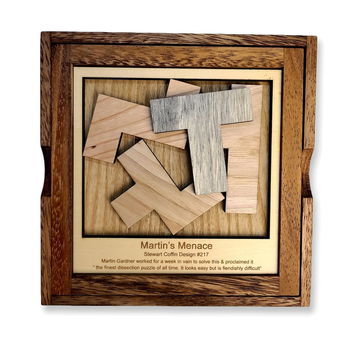Creative Crafthouse Outback Puzzle, Stewart Coffin Wood Brain Teaser, Hard