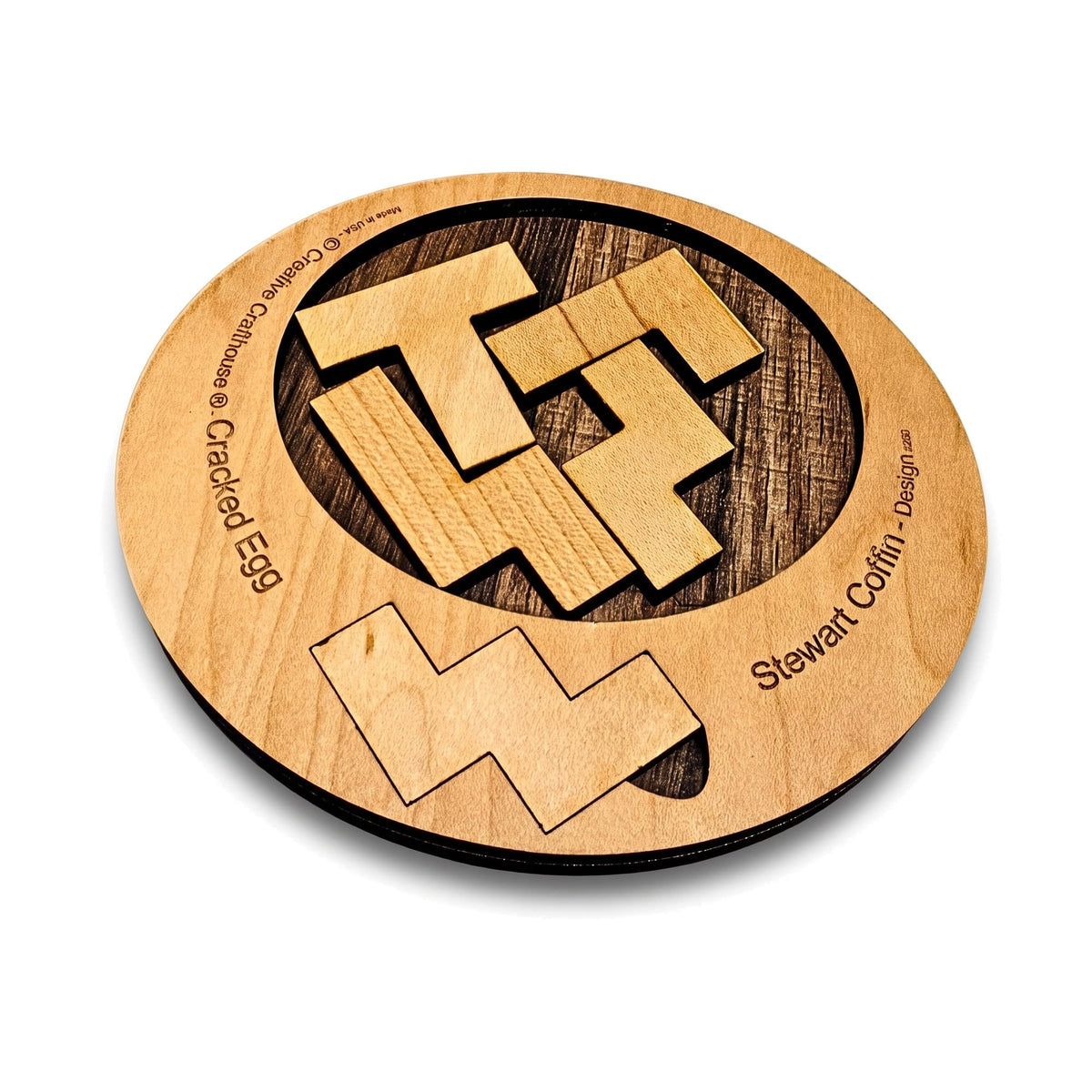 Creative Crafthouse Outback Puzzle, Stewart Coffin Wood Brain Teaser, Hard