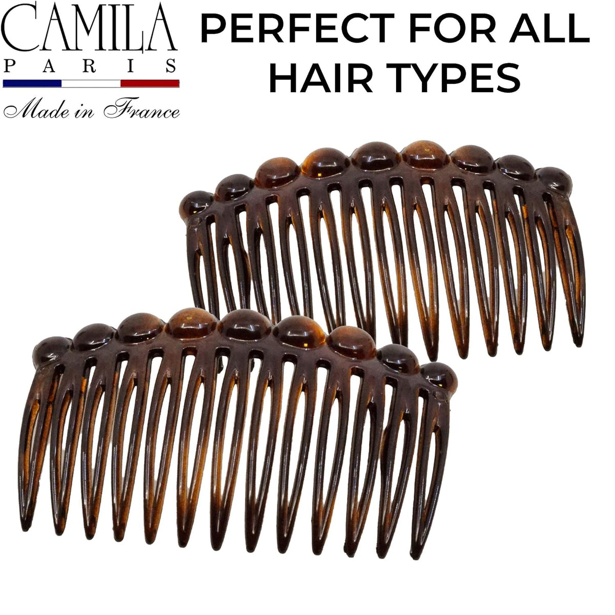 Camila Paris CP33/2 Hair Side Comb 2.75" Girl French Twist Hair Combs Clips