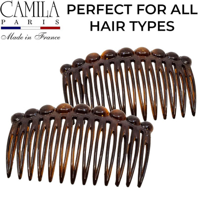 Camila Paris CP33/2 Hair Side Comb 2.75" Girl French Twist Hair Combs Clips