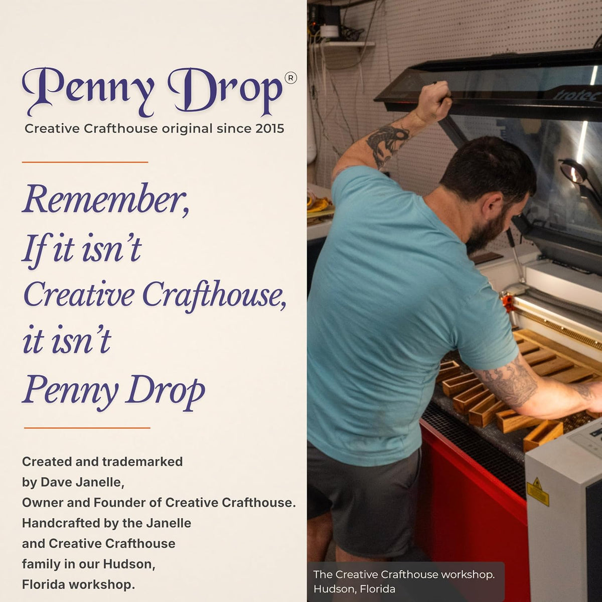 Creative Crafthouse Penny Drop Game – Travel Edition, Compact Dice Game for Family Fun, Made in USA