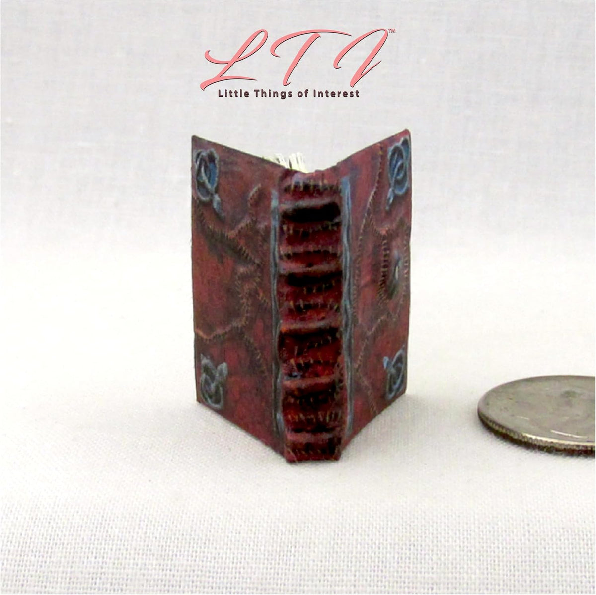 Miniature Dollhouse Accessory 1/12 Scale Illustrated Readable Book Hocus Pocus Magic Book of Spells by Little Things of Interest