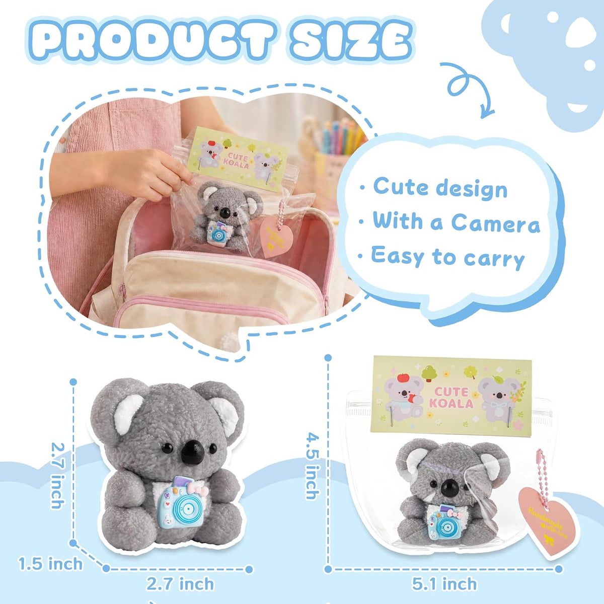 Taba Koala Squishy Toy Silicone Stress Relief Fidget Squeeze Toy