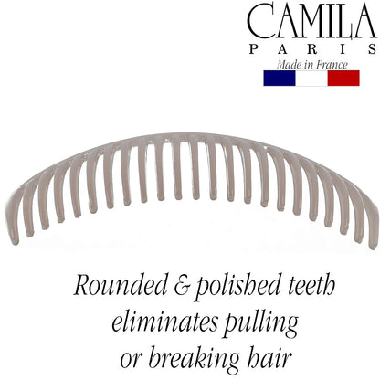 Camila Paris CP2912 Hair Side Comb, 4" Large French Twist Hair Combs Clips