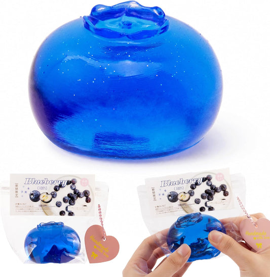 Taba Blueberry Squishy, Sticky Squeeze Fidget Toy,for 3+ Kids & Adults
