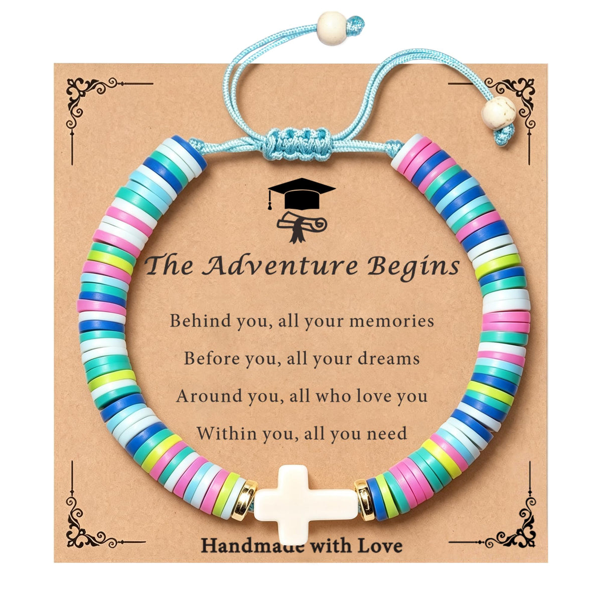 TAGOMEI Cross Bracelet Baptism Gifts for Girl Kids Women Christian Gifts
