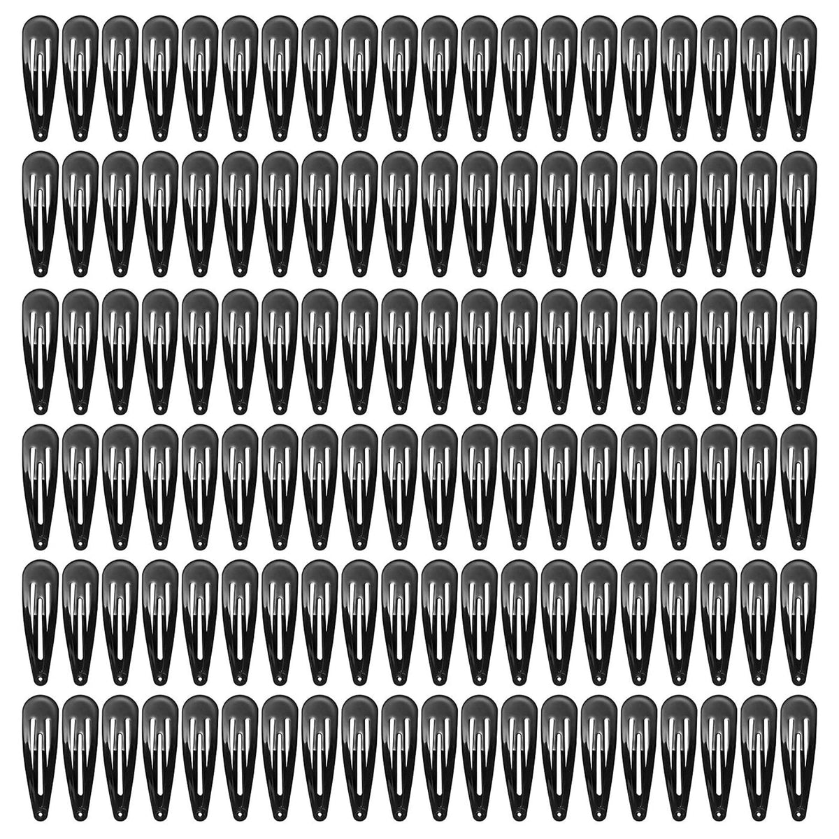 120 Pack Colorful Metal Snap Hair Clips, 2 Inch Hair Barrettes for Styling