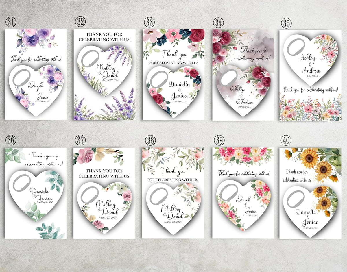 Wedding Favors for Guests, Personalized Bottle Opener, Save the Date Magnet, Custom Bottle Opener, Wedding Party Favors for Guests in bulk. 10 to 300 pcs.