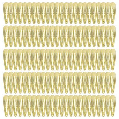 120 Pack Colorful Metal Snap Hair Clips, 2 Inch Hair Barrettes for Styling