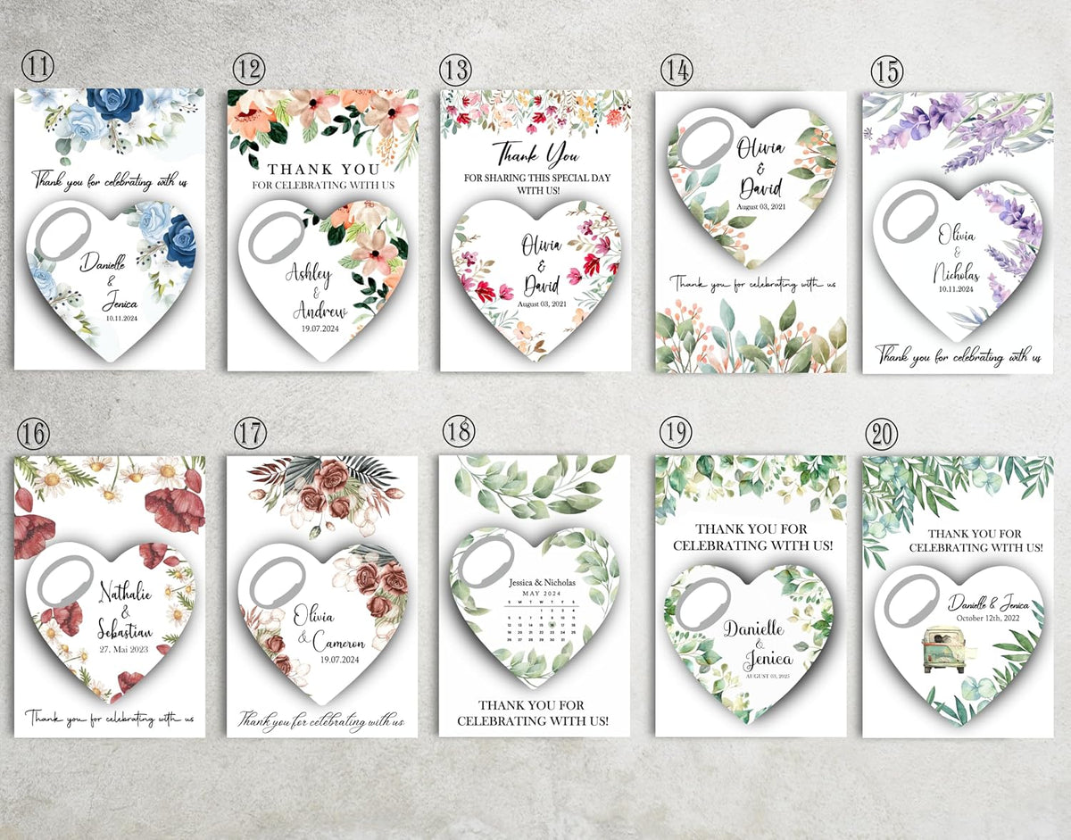 Wedding Favors for Guests, Personalized Bottle Opener, Save the Date Magnet, Custom Bottle Opener, Wedding Party Favors for Guests in bulk. 10 to 300 pcs.