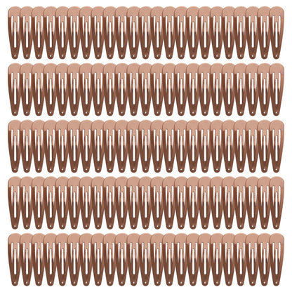 120 Pack Colorful Metal Snap Hair Clips, 2 Inch Hair Barrettes for Styling