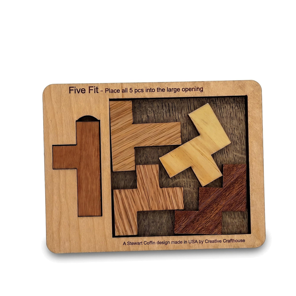 Creative Crafthouse Outback Puzzle, Stewart Coffin Wood Brain Teaser, Hard