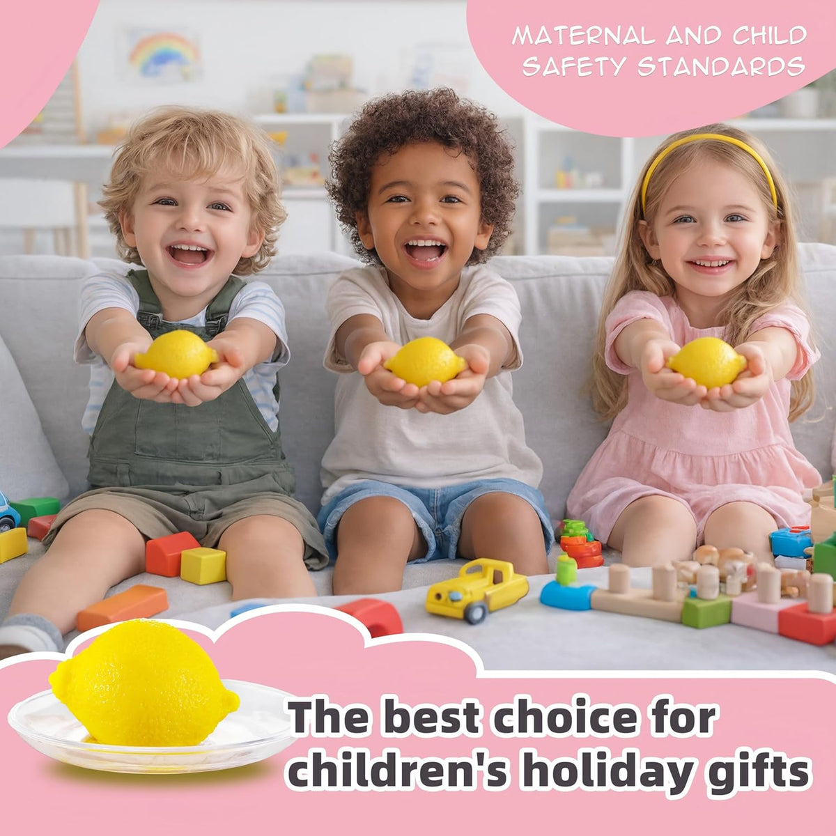 Taba Handmade Squishy Lemon Premium Non-Toxic Silicone Toy