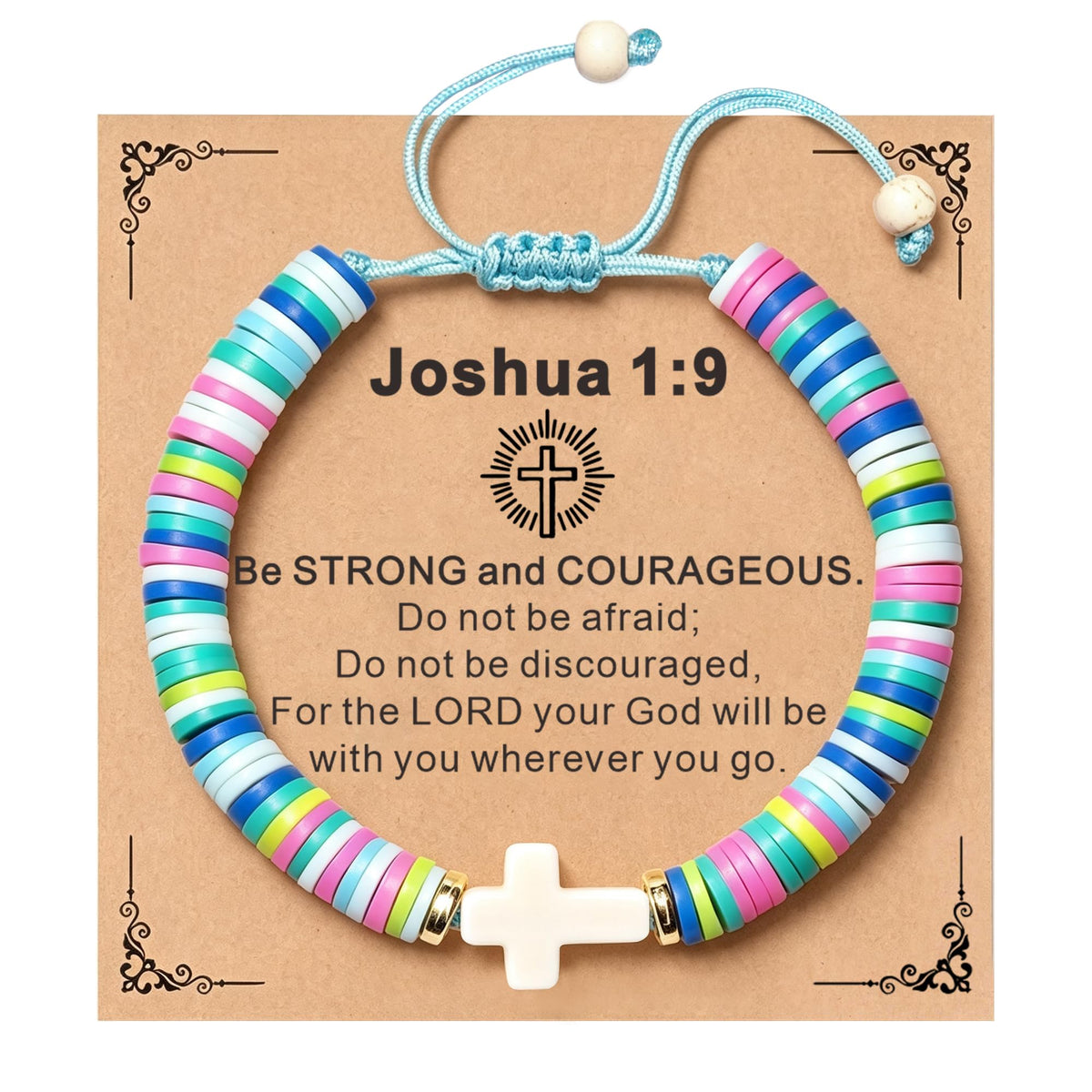 TAGOMEI Cross Bracelet Baptism Gifts for Girl Kids Women Christian Gifts