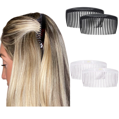 Camila Paris AD66/2 Hair Side Comb, 4" Large French Twist Hair Combs Clips