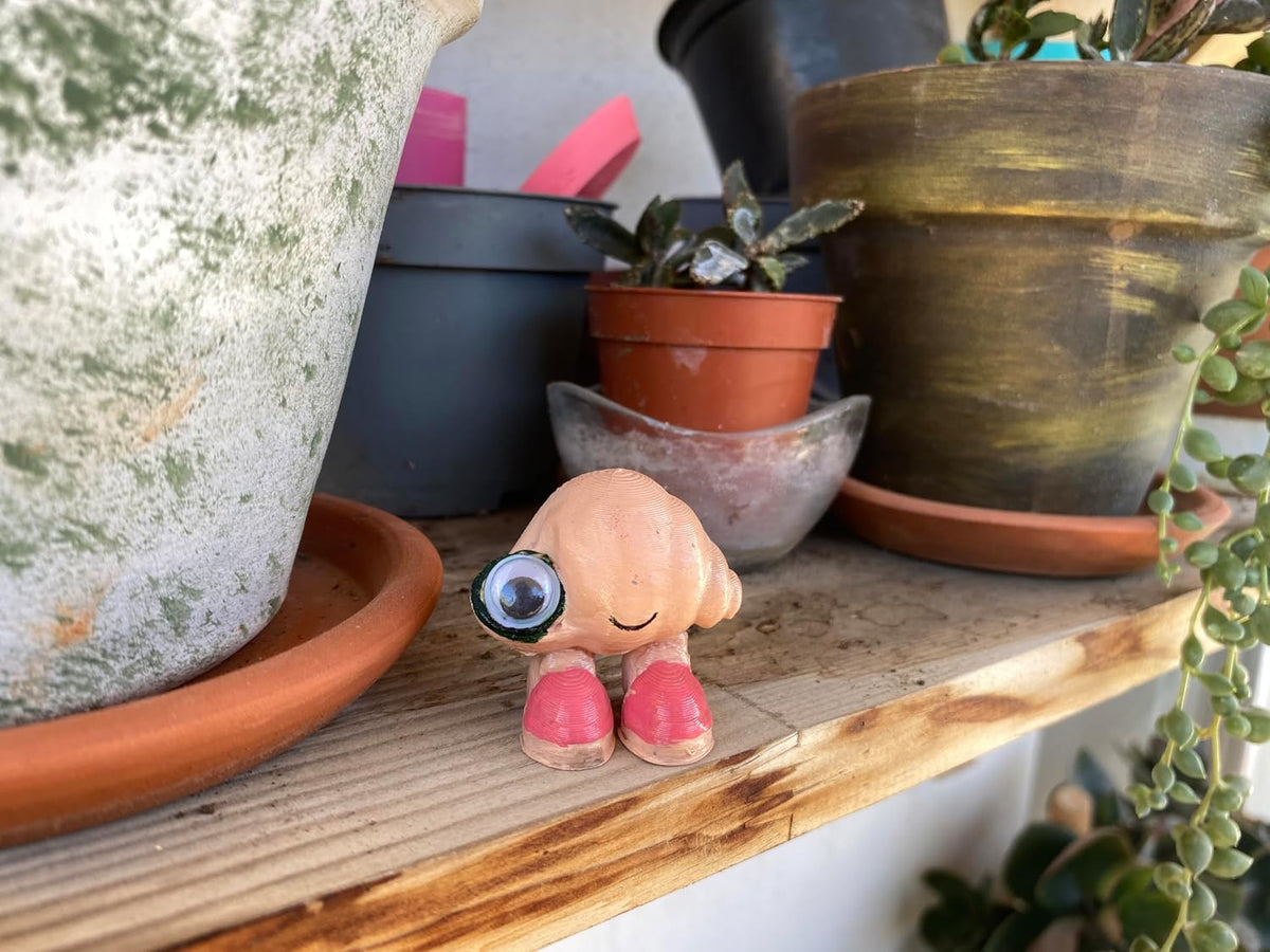 A24 Marcel the Shell with Shoes On - Life Size Figure, Hand Painted 3D Print PLA Plastic