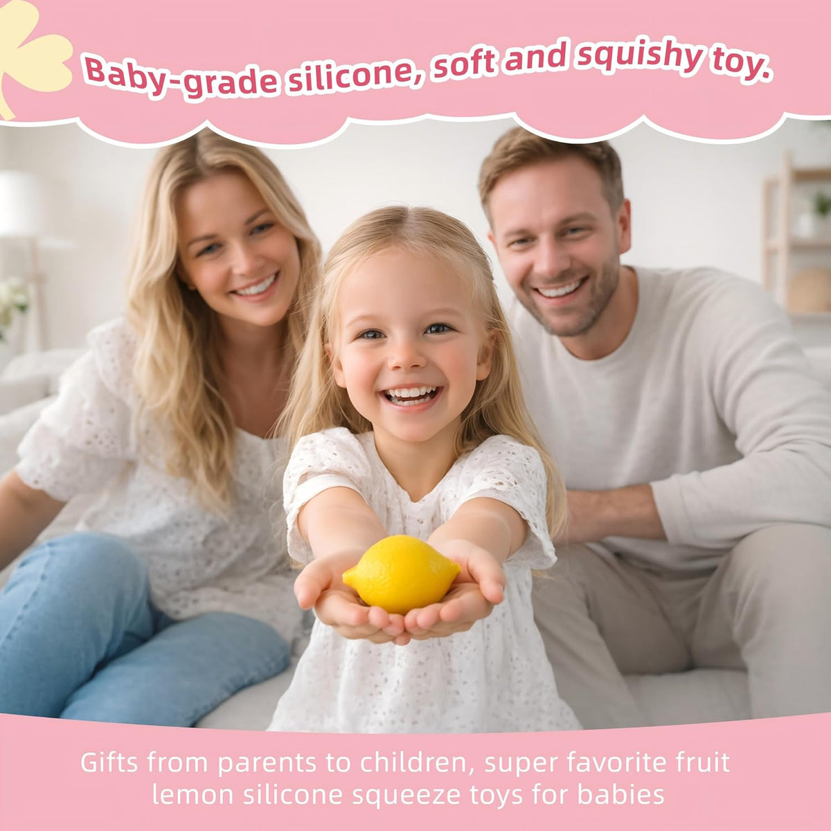 Taba Handmade Squishy Lemon Premium Non-Toxic Silicone Toy