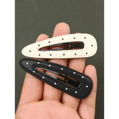 Women's 4-Piece Polka Dot Fashion Clips Set, Stylish Hair Accessories for Daily Wear, Gifts, Hair Clip Hairstyles Essentials